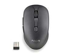 NGS EVO Rust Black - Rechargeable Wireless Mouse 2.4GHz for Computer/Laptop/MacB