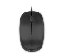 NGS FLAME BLACK - 1000dpi Optical Mouse with USB Wire, Mouse for Computer or Lap