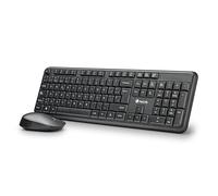 NGS Harmony Kit - Quiet Set with Wireless Keyboard and Mouse with 12 Multimedia Keys, Spanish Design