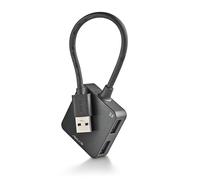 NGS IHUB 3.0 Tiny 4-Port USB Hub, Compact and Portable Expander with Transfer of up to 5Gbps, Compatible with USB 2.0/1.1, Plug & Play, No External Power