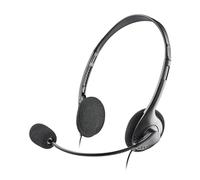 NGS MS103 MAX Wired Headphones, Wired Computer Headphones, Headphones with Microphone, Adjustable Headset and Microphone, Volume Control, Jack Connection 3.5 mm, Cable Length 1.5 m