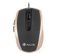 NGS Tick Gold USB Optical Mouse - Gold & Black