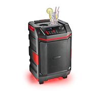 NGS Wild Bash - Portable Bluetooth 5.4 Speaker 50W RMS with RGB LED Lights, Removable Rechargeable Battery, IPX6 Waterproof, Karaoke and Broadcast Function