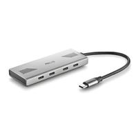 NGS WONDER4-C USB-C Multiport Adapter, 4 in 1 Hub with 4 USB 3.0 Ports, High Speed 5Gbps, Compatible with PC, Mac and Tablet, Portable and Lightweight Design, Aluminum Housing, 180mm Cable