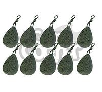 NGT 10 x Carp Fishing Tackle Weights 1.5oz 2oz 2.5oz 3oz 3.5oz Flat Pear Style Weight (10 x 2oz Flat Pear)