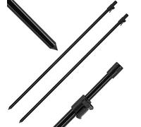 NGT 2 Storm Poles Telescopic 95-180cm Clamp Lock Fishing Bivvy Shelter Umbrella
