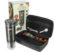 NGT 3-in-1 Portable Espresso Coffee Maker Self - Heating Compatible with Big & Small Capsules and Ground Coffee USB-C Rechargeable, Carry Case Camping Fishing Travel & Office