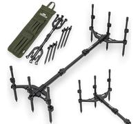NGT 3 Rod Pod Carp Fishing Fully Adjustable TRI-POD with Carry Case