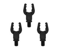 NGT 3 x Black Carp Fishing Tackle Butt Grips 'Grippz' Rod Rests for Wet Surfaces