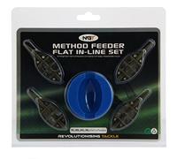 NGT 4 Plus 1 In-Line Method Feeder Set - Green, One Size