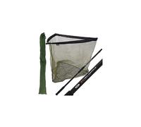 NGT 42" INCH CARP FISHING LANDING NET 2M HANDLE WITH STINK BAG - Black & Green With a Deluxe Feel and Finish