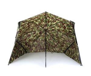 NGT 50" Brolly Shelter Camo DPM Umbrella System & Sides Carp Coarse Fishing | 45°/90° tilt, removable centre pole, taped seams, steel frame, pegs, guy ropes & carry bag included