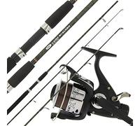 NGT 8ft 2pc Camo Carp Stalker Fishing Rod + Max 40 2BB Carp Runner Reel & Line