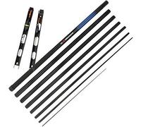 NGT 8m / 26ft High Strength Ambassador Take Apart Match Fishing Pole Rod - Telescopic Top Section + 2 Pole Rigs (Can be elasticated)