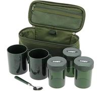 NGT Brew Kit Camping Carp Fishing Includes Cups, Pots, spoon & Case