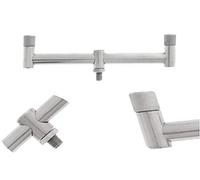 NGT Buzz Bars 2 Rod Fixed 20CM Thick Short Stainless Steel Carp Fishing Buzzer Bar
