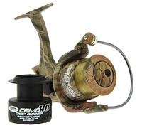 NGT Camo40 3bb Carp Runner' Reel with Spare Spool - Green, 12 lb