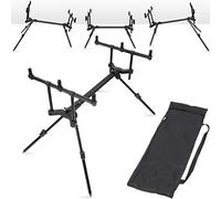 DNA Leisure NGT Carp Coarse Fishing Adjustable 3 Rod Standard/Skyline Slider High - Low Pod & Case