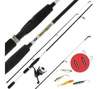 NGT Carp Fishing Drop Shot Combo - 7ft, 2pc Rod, Reel and Accessory Set (Carbon)