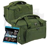 NGT Carp Fishing Medium Green Storage Tackle Carryall Bag Holdall with Free Boilies!