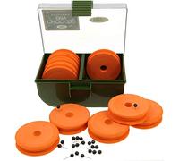 NGT Carp Fishing Tackle Chod/Zig Bin with 10 EVA Winders for Rig Hooks Long lengths