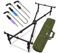 NGT DELUXE CROSS ROD POD PADDED CARRY CASE & BOBBIN INDICATOR PROLINE SET