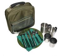 NGT Deluxe Cutlery Set Camping Fishing Picnic 2x Plates Knifes Forks & Mugs