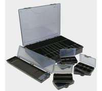 Ngt Deluxe Tackle Box & Six Boxes + Hair Rig Holder - Grey, Grey