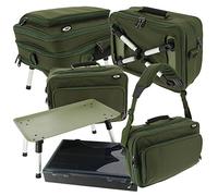 NGT Deluxe Two Tier Adjustable Anglers Fishing Box Case System with Bivvy Table