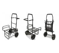NGT DYNAMIC FISHING TROLLEY CARP COARSE MATCH FOLDS FLAT TWIN WHEEL LARGE BASE