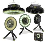 NGT Dynamic Portable Rechargable Fan with Light Powerbank Carp Fishing Tackle Desk top Fan 3600MAH