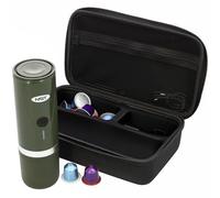 NGT Espresso Coffee Maker Portable 3-in-1 with Heating Function, Travel Carry Case, USB-C Rechargeable, Compatible with Coffee Capsules and Ground Coffee Outdoor Hiking, Camping, Fishing