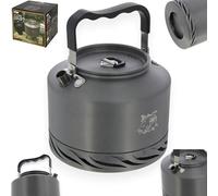 NGT Fast Boil 1.1L Kettle Carp Fishing Camping Night Gun metal Aluminium Boiling
