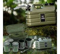 NGT FISHING BREW KIT SET 11L WATER TUB CUPS 3 POTS TEA CASE CARP TACKLE CAMPING