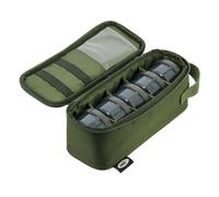 NGT Fishing Glug Bag 5 Pot Bait Storage for Drip Tray, Hair Stops & Baiting Tools Compartments, Leak Proof Liquid & Glug Holder Carry Handle Compact Portable Carp Fishing Tackle
