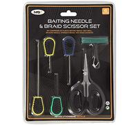 NGT Fishing Tackle 6 Tool Set - Braid Scissors & Baiting Tools PLUS knot Puller