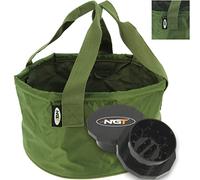 NGT Groundbait Carp Coarse Fishing Bait Mixing Bowl + Boilie Grinder Crusher