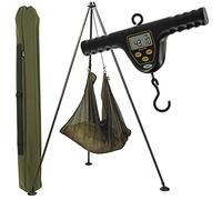NGT Lightweight Fish Weighing Tripod System & 50kg/110lb Digital Scale & Sling