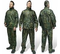 NGT MEDIUM Carp Fishing Hunting Camo Waterproof Jacket & Trousers Rain Suit Wet Weather Fishing
