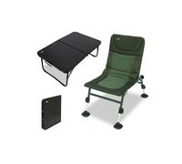 NGT Nomadic Chair Large Adjustable Mud Feet & Bivvy Table Carp Coarse Fishing