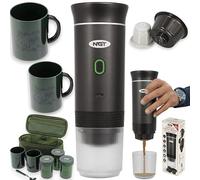 NGT Portable Espresso Coffee Machine USB Fishing Latte Mixer Black + NGT Brew kit