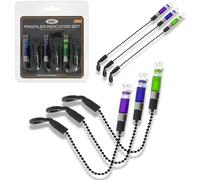NGT Profiler Bite Indicators Bobbins Set Of 3 Carp Coarse Fishing Green Blue Purple