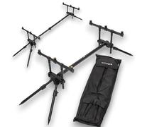 NGT Quickfish Pod MK2-I - 3 Rod Pod Fully Adjustable Carp Fishing Rod with Case