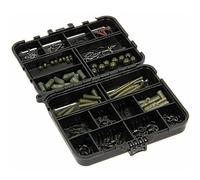 NGT Terminal Tackle Set - 175pc Carp Rig Accessory Box - INCLUDES 175 Pieces of Rig Bits