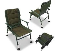 NGT XPR Carp Coarse Fishing Sturdy Chair with Arm Rests with Mud Feet