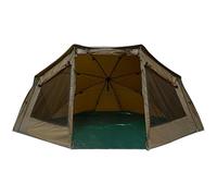 NGT XPR Shelter System, 60" Carp Fishing Brolly Bivvy with Storm Poles & Ground Sheet, Olive Green