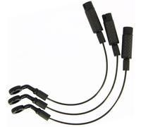 NGT XT Bite Indicator 3pc Set - 3K Carbon Body, 25g Indicators with Plastic-Coated Cable & Forged Aluminium Hockey Connector - (Black)