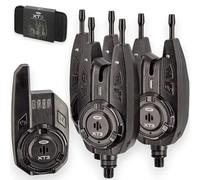 NGT XT3 Wireless 3+1 Bite Alarm Set With Receiver & Case Carp Fishing Alarms