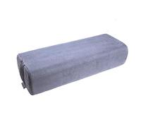 NGT Yoga Bolster Pillow, Rectangular Cushion with Foam Wedges, Washable Suede Cover, Meditation Support with Handles (Grey, 63 * 25 * 15 cm)