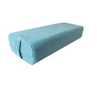 NGT Yoga Bolster Pillow, Rectangular Cushion with Foam Wedges, Washable Suede Cover, Meditation Support with Handles (Green, 63 * 25 * 15 cm)